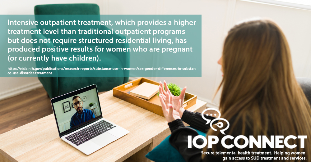 Helping women seeking treatment from addiction and co-occurring disorders IOP banner
