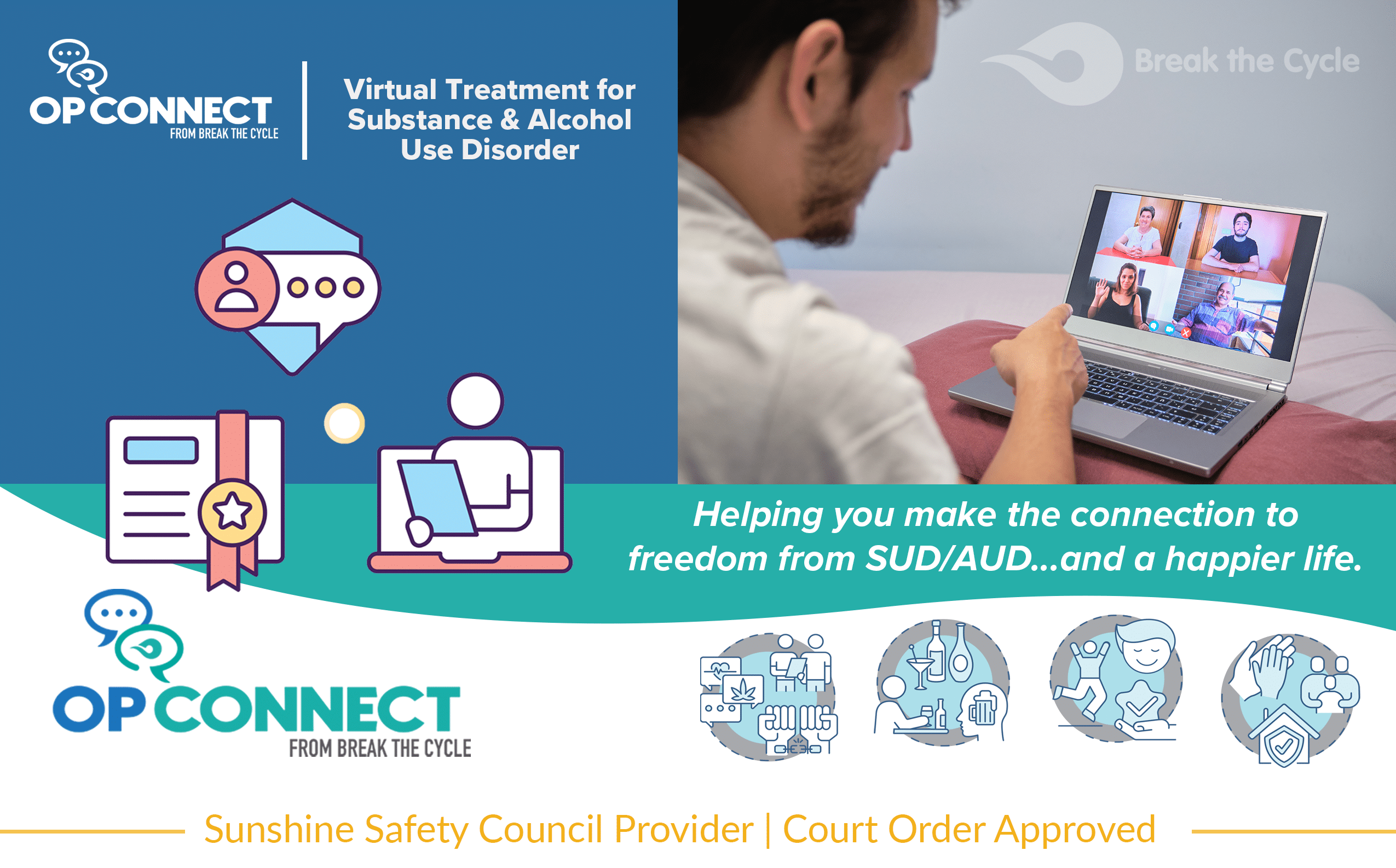 VOP-Header Break the Cycle virtual outpatient programs masthead