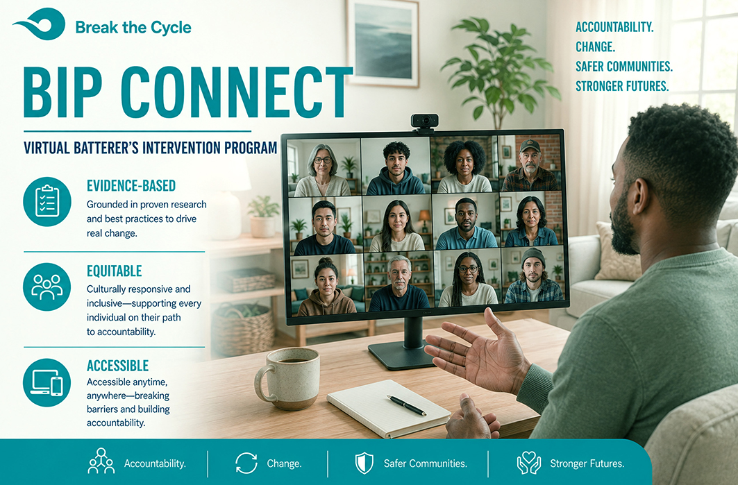 Break the Cycle Virtual Batterer's Intervention Program Hero Image