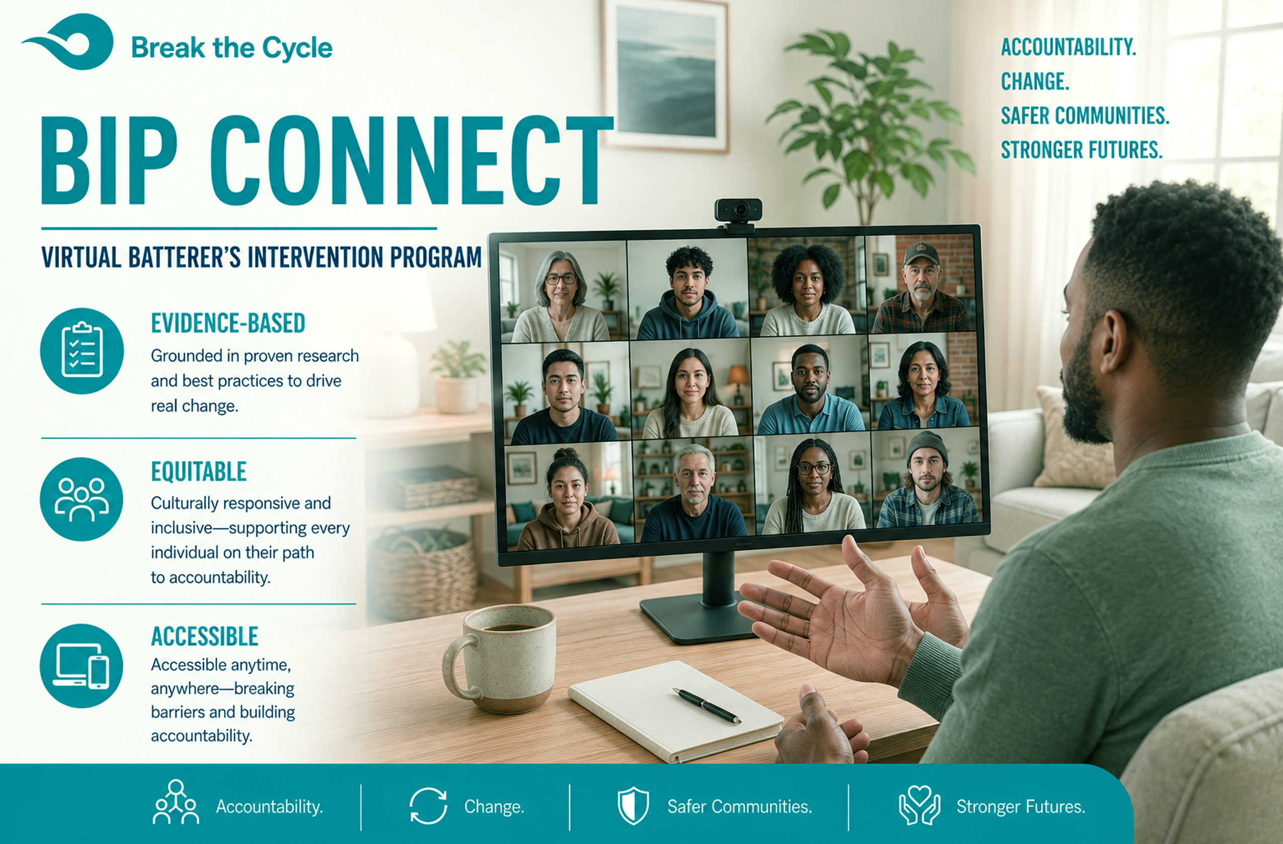 Break the Cycle Virtual Batterer's Intervention Program Hero Image